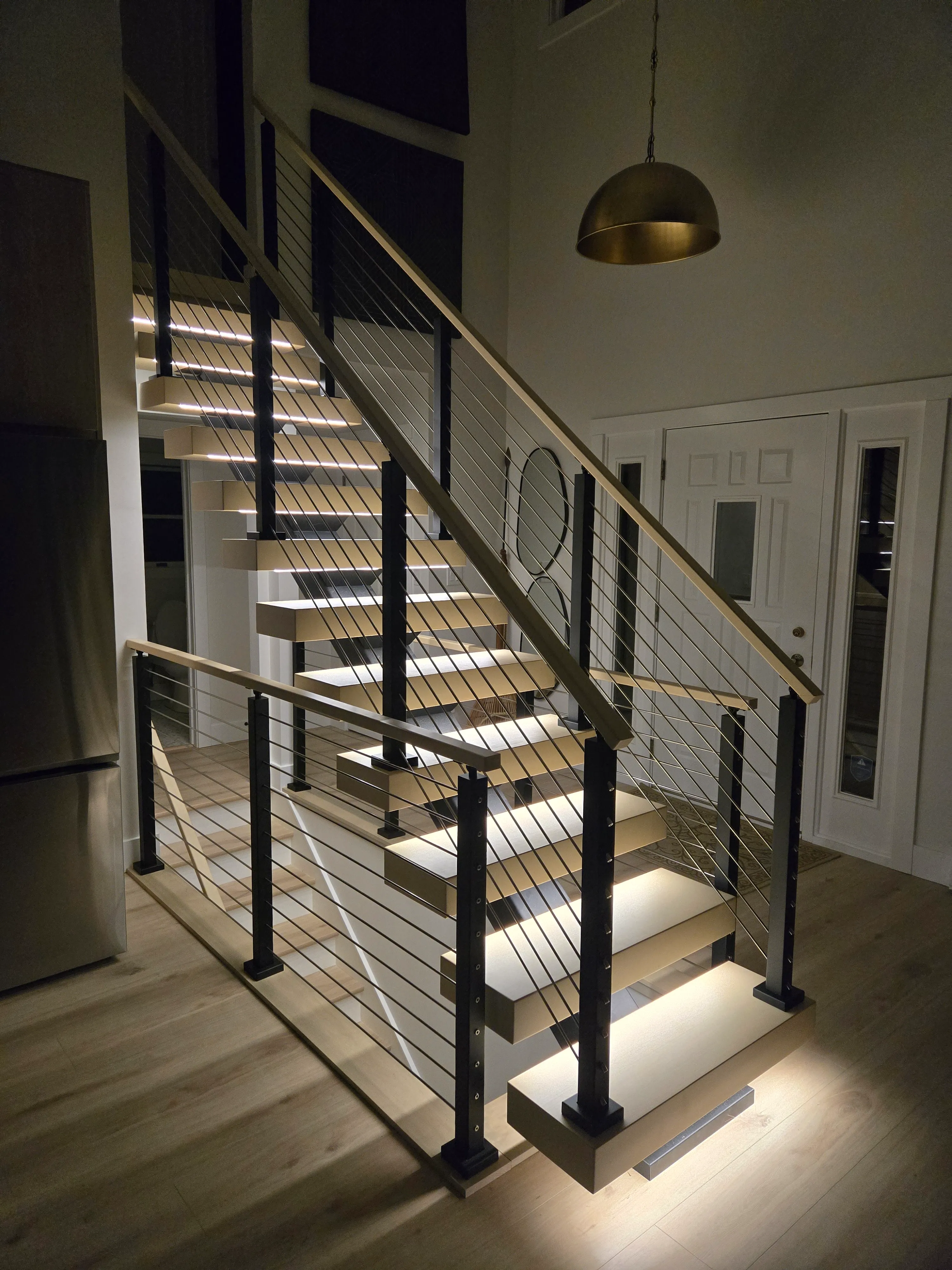 Bespoke floating staircase installation