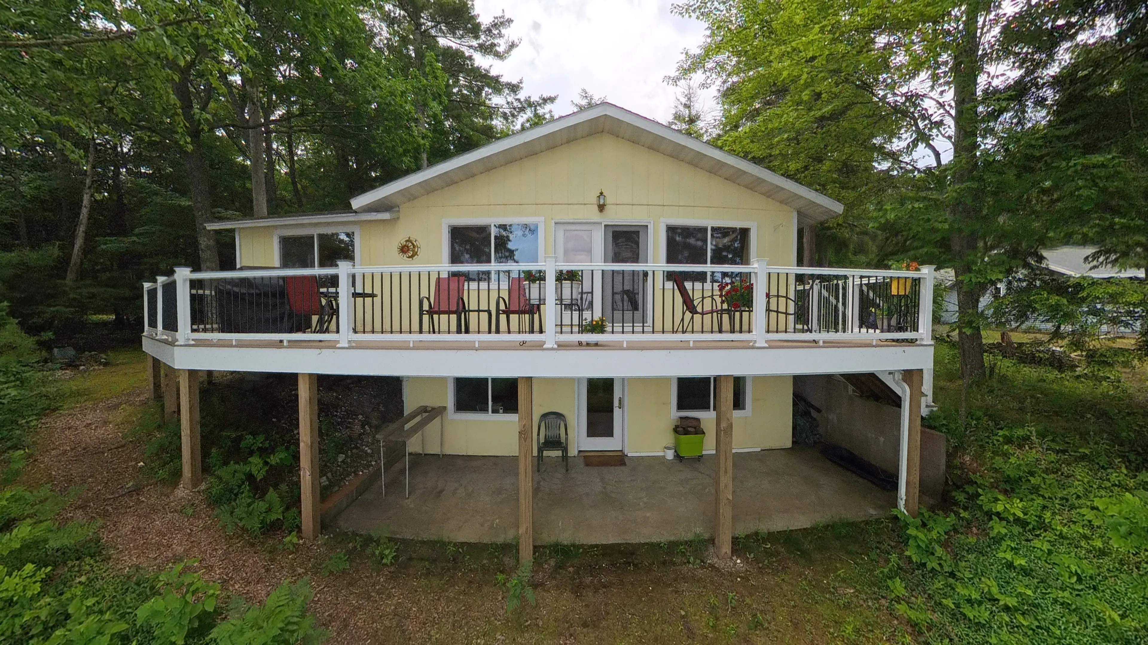 Waterfront deck construction