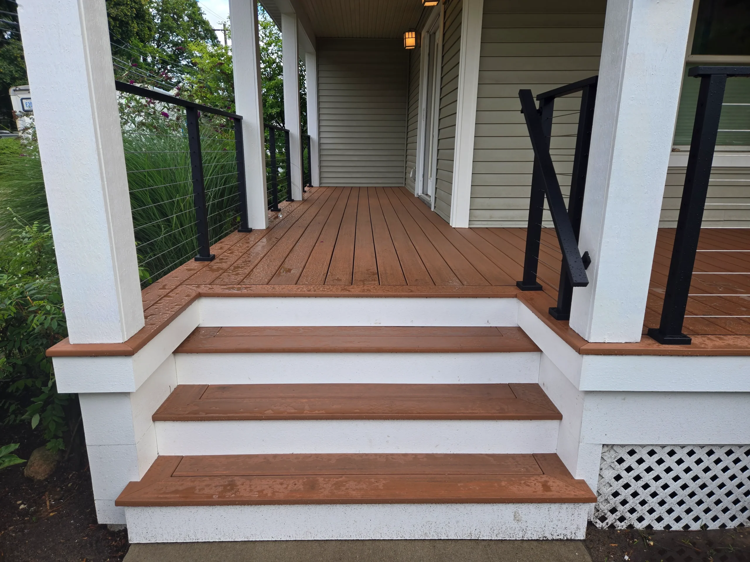 Deck renovation project in Michigan