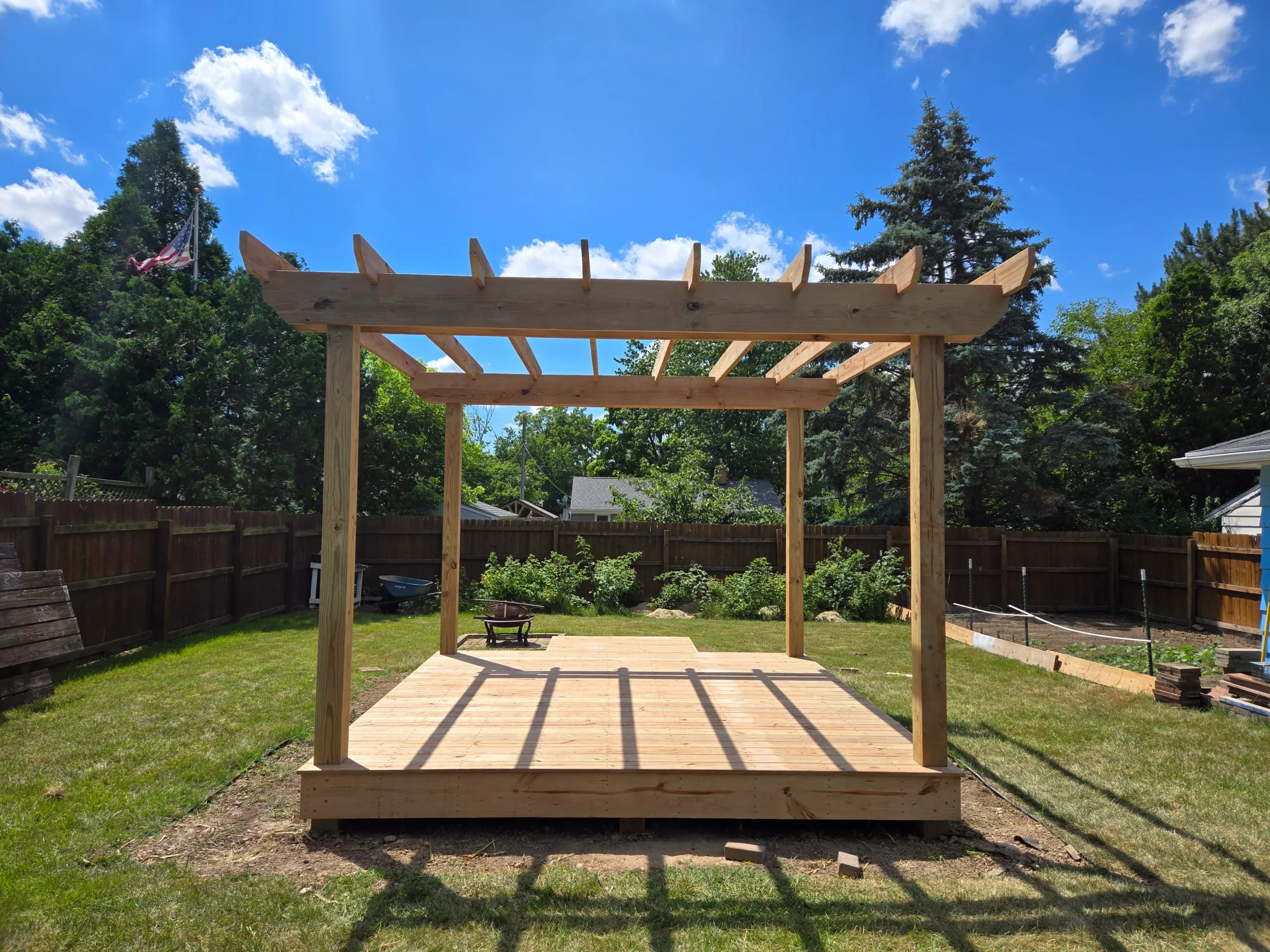 Deck construction services in Inland Township MI