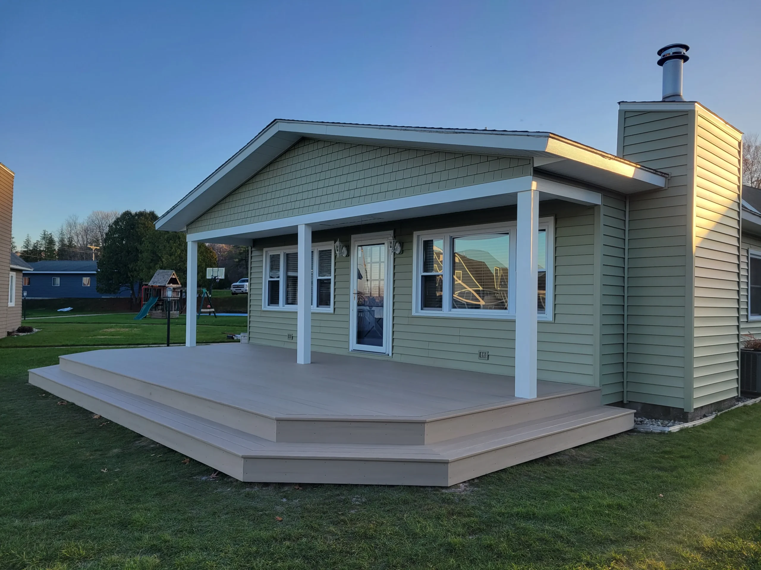 Torch Lake home improvement deck project in MI