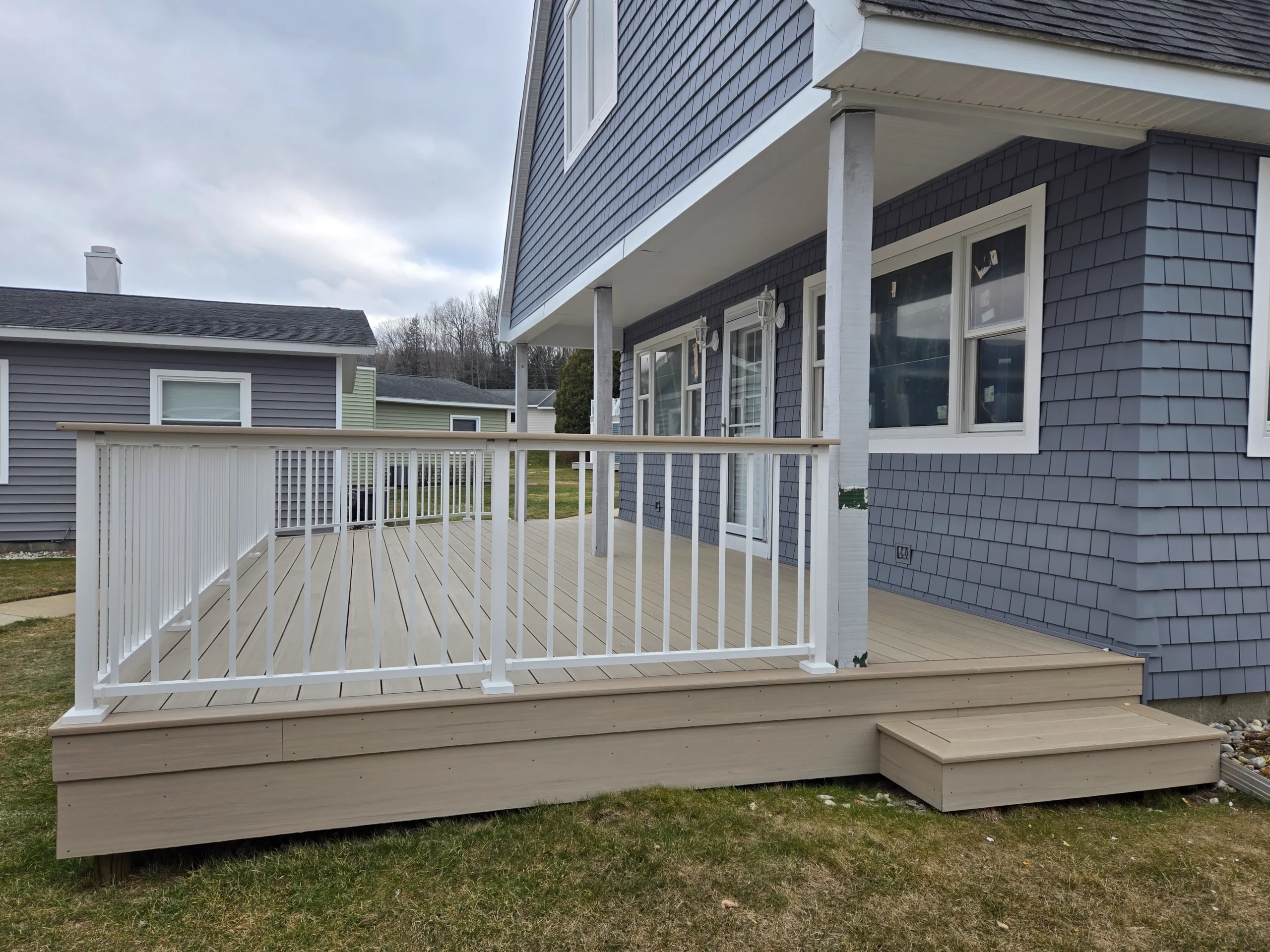 Wooden deck installation in Torch Lake Township, MI