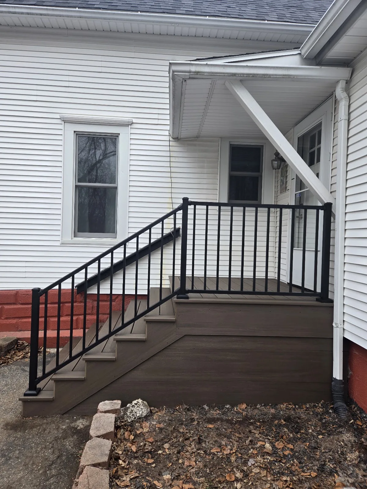 Composite entry porch built in Forest Home Township MI